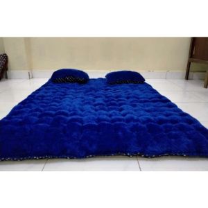 SUPER JUMBO KASUR BULU RASFUR 200X200 ( UKURAN BAHAN ) TIPE GENDER HALUS DAN TEBAL BONUS 2 BANTAL