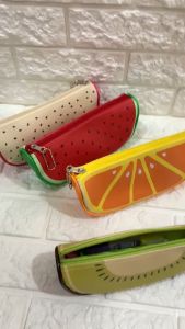 Tempat Pensil Motif Buah Unik Bahan Tebal Berkualitas Terbaru Motif Jeruk Semangka