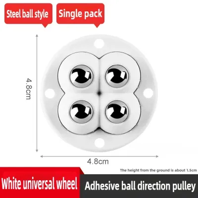 24Pack Self-Adhesive Mini Swivel Casters 360° Rotatable Universal Wheels Heavy-Duty Double Ball Bearings for Kitchen Applianc