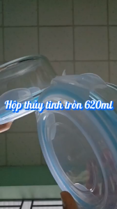 Combo 3 Hộp thủy tinh tròn 620ml đựng cơm đồ ăn đa năng