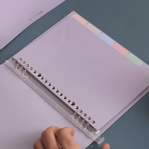 A5/B5 Spiral Binder Notebook Loose Leaf Notebook Journal Notebook with Dividers 20 Pages Line Paper Refill