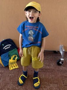 Boys Summer Outfit 2025 New Fashionable Cartoon Print Pure Cotton Short Sleeve T-Shirt Versatile Casual Shorts Childrens Set