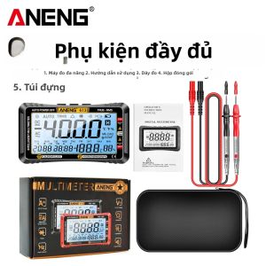 ANENG | ANENG 613 Máy Đo Vạn Năng Kỹ Thuật Số 3 Trong 1 Máy Kiểm Tra Điện Trở Điện Áp Dòng Điện AC/DC Thông Minh Với 4000 Số Đo Nhiệt Độ Và Độ Ẩm