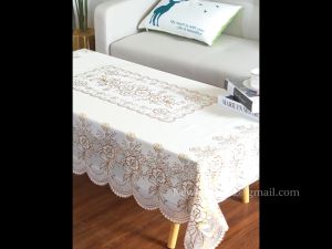 Taplak Meja Anti Air Dan Minyak Alas Meja Makan MOTIF Table Cloth PEVA Ukuran 140×140cm Taplak Meja Anti Minyak Anti Air