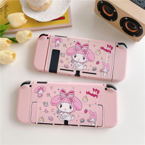 Nintendo Switch/Switch OLED Case Soft Pink TPU Protective Case Cover Cartoon Anti-Scratch Casing Nintendo Switch/Switch OLED Case