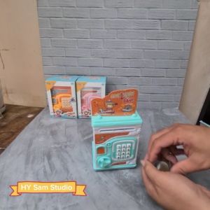 Mainan Anak Edukasi Celengan ATM Cartoon Bank - CELENGAN BRANKAS MONEY SAFE ATM YA2