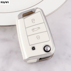 3 4 Buttons TPU Car Key Case Cover Shell For VW Volkswagen Golf 7 MK7 Tiguan MK2 Seat Ateca Leon FR Ibiza Skoda Octavia Kodiaq