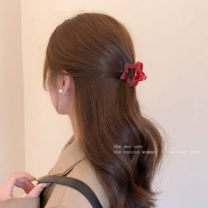 Mini Star Hair Claw Clip Half Updo Shark Clamp Back of Head Versatile Elegant Hair Accessories Small Size Simple Style