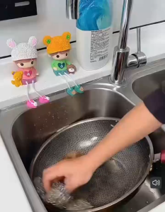 Flower Kitchen Cleaning Brush with Stand cute decoration and practical cleaning tool