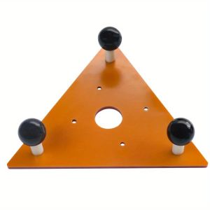 Wooden Trimmer Router Base 2-in-1 Compact Wooden Palm Router Base Router Slotted Bracket Suitable For Cabinets And Furniture