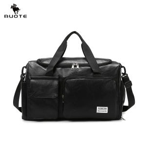 AUOTE กระเป๋ากีฬากลางแจ้งใส่ได้ทั้งชายและหญิงแห้งและเปียกมีช่องแยกสำหรับใส่สายกระเป๋ายิมแบบพกพาแฟชั่นเดินทางเล่นโยคะว่ายน้ำกระเป๋าออกกำลังกาย