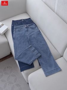 Quần Jean nữ CARDINA chất liệu bò cao cấp dáng đứng trẻ trung hiện đại trendy tạo hiệu ứng kéo chân 4QJT01
