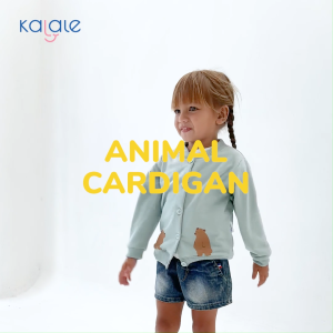 Lazadas Special - Kalale Bundle Cardigan (Atasan Sweater Kancing) + Breathe Easy Sticker Patch