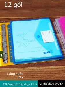 Large Capacity Transparent Ring Binder File Folder Plastic Storage Organizer for A4 Papers  Sheets And Document Protection