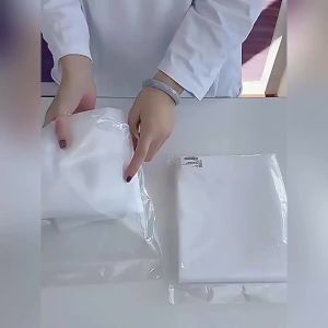 Transparent EVA Long Raincoat with Hood Elastic Cuffs Reusable Waterproof Raincoat Portable Foldable Outdoor Raincoat
