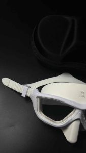 Wave Polycarbonate Lens Low Volume Anti-Fog Silicone Diving Mask with Eva Box