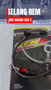 CMZ RACING SELANG REM PANJANG 45CM 60CM 75CM 95CM KABEL REM DEPAN BELAKANG SERAT CARBON