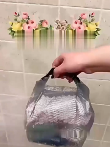 FR-C1303 Tas Jaring Transparan Dengan Pegangan Pouch Kosmetik Anti Air / Tas Travel Besar Kecil