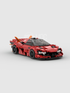 Creative Domestic 8 Grids Apollo EVO Supercar Building Blocks Boys Assembly Speed Series Chinese Made Plastic Toy Model
