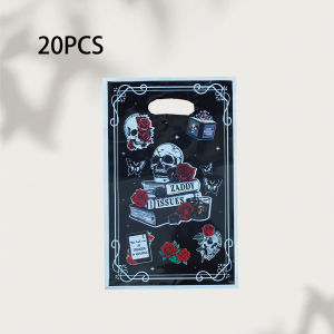20Pcs/40Pcs Halloween Gift Bags Skull Roses Dark Romance Letters Skull Lovers Suitable for Holiday Event Party Gift Packaging Bags Themed Parties and Party Supplies Party Small Gift Bags. Small Gift Packaging Bags Return Gift Bags and Gift Bags...