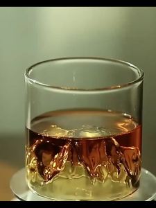 175/300ML Ly Rượu Whisky Trong Suốt Cốc Ngắm Cảnh Núi Đa Năng Cho Bữa Tiệc Rượu Nước Thủy Tinh Thanh Cao Cấp