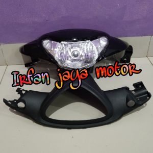 Batok kepala depan belakang Plus Reflektor Lampu depan yamaha Mio Smile hitam