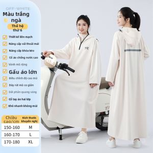 MEISHIMEIJIA | Áo Khoác Dài Chống Nước Toàn Thân Cho Phụ Nữ Đi Xe Tự Hành Điện