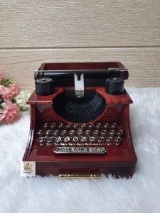 Kotak Musik  Klasik Mesin Tik Pajangan Retro Vintage Dekorasi Meja