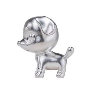 Zodiac Dog Tea Playful Figure 999 Fine Silver