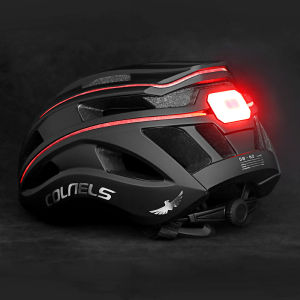 Equinox Bicycle Helmet Integrated Molding with LED Taillight Ambience Light Road Bike Cycling Helmet