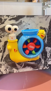 Baby Bath Toys Cute Snail Rotating Suction Cup Toy Baby Water Play Toys Mainan Mandi 洗澡玩具