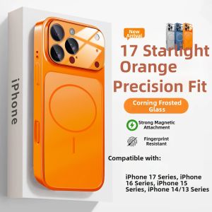AO.HU | New Sandblasted Glass Universal iPhone Case Magnetic Design