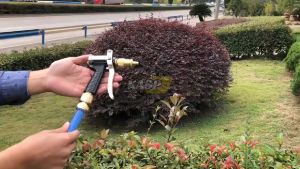 Pressure Washer Spray Nozzle Gun Car Cleaning Tools ( Copper Nozzle Aluminum Alloy Body )