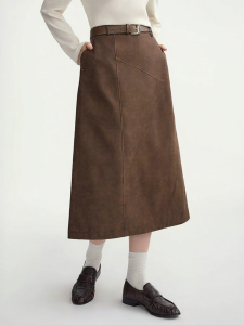 DUSHU | Geometric Slimming Business Skirt