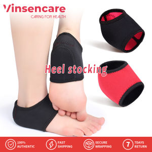 Vinsencare1 Pair Plantar Fasciitis Foot Pain Relief Sleeve Wrap Heel Socks Breathable Washable Anti-Crack Achilles Tendonitis Calluses Spurs Support Heel Protector