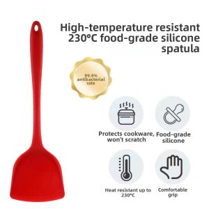 Besee | Non-stick Food-grade Silicone Heat-resistant Frying Spatula Long Handle Big