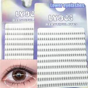 10Rows Under Eyelashes Extension Personal EyeLash Professional Makeup Individual Cluster Grafting Fake Lashes False Eyelashes