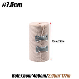Băng Quấn Đàn Hồi Cao Cấp Có Thêm Kẹp Để Nén Chặt Hỗ Trợ Điều Trị Bong Gân Thể Thao Ở Cổ Tay Mắt Cá Chân Bàn Chân - 1 Cuộn