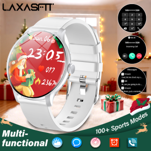 LAXASFIT 2025 New Smart Watch 1.52inch HD Full Touch Scree Bluetooth Dial and Answer Smartwatch Men and Women Christmas Gifts