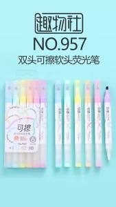 6 Cái Bút Đánh Dấu Màu Pastel Có Thể Xóa Được Hai Đầu Bút Huỳnh Quang Dùng Cho Vẽ Tranh Vẽ Nguệch Ngoạc Trường Học Văn Phòng Bộ Văn Phòng Phẩm