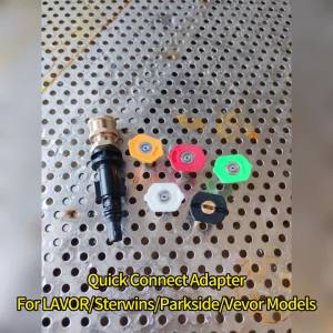 Bộ Chuyển Đổi Kết Nối Nhanh Rửa Xe Áp Suất Cao 1/4 Q-P Tương Thích Với LAVOR ARKSIDE PHD VAX Interskol Hammer Sterwins