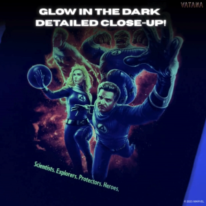 [พร้อมส่ง] VATANA เสื้อยืดพิมพ์ลาย They Are Fantastic4 | Multi-Glows in the dark
