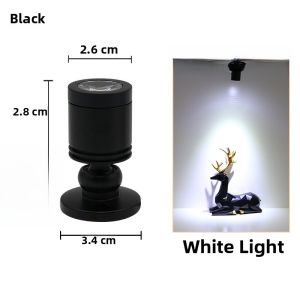 Mini Adjustable Angle LED Spotlight Jewelry Display Cabinet Light Handmade Figurine Glass Cabinet Mounted Bright Lighting