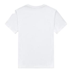 ROMON | Lormen Mens Heavyweight Short Sleeve T-Shirt Summer Thin Round Neck Casual Pure White Ice Silk Base Shirt Mens Fashion Clothing