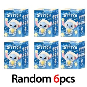 NEW Toy! kawaii Stitch Blind Box Bag Eat Some Thing Before Sleep Series Vinyl Pendant Cute Doll Mystery Box Fluffy Doll Adult Gi