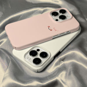 Pink Smiley Face Silicone Phone Case for Apple 15Promax 14 13 12 11 Xs X R Protective Hard Shell Cover for Men And Women