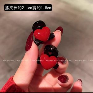 Mini Princess Hair Clip Cute Fragmented Hair Bangs Clip Girls Fashion Accessories Small Red Bean Sweet Hair Decorations