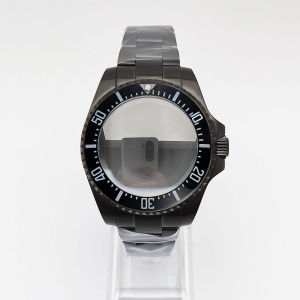 40mm sapphire glass case of the Deep Sea series mens matte watch suitable for the NH35 movement case and stainless steel strap