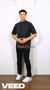 Baju Chef Baju Koki Chef jacket Seragam Kerja Lengan Pendek