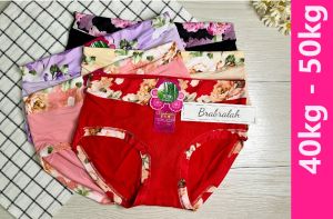 [ BRABRALAH ] (4 HELAI RM 11.9) Seluar Dalam Wanita  40 kg - 50 kg  #8319 Ladies panties lady panties  lady underwear